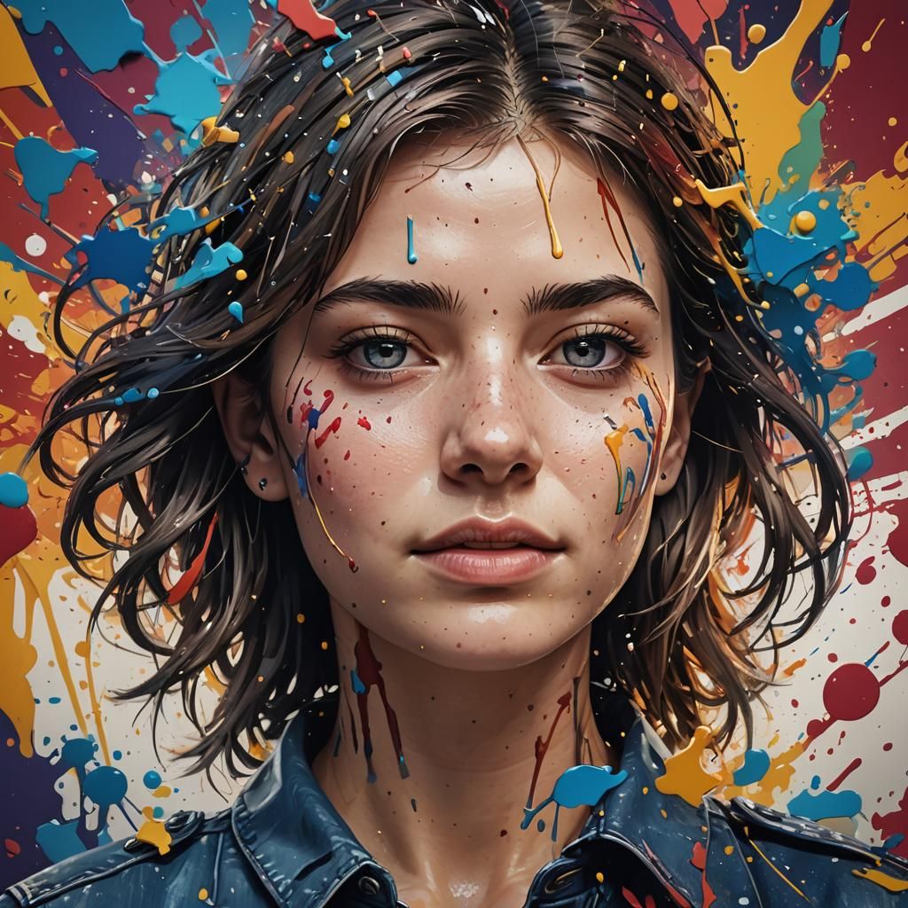 Meshes Berlin Logo in Hyperrealistic Splash Art