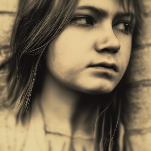 Hyperrealistic Tears in Sharp Focus