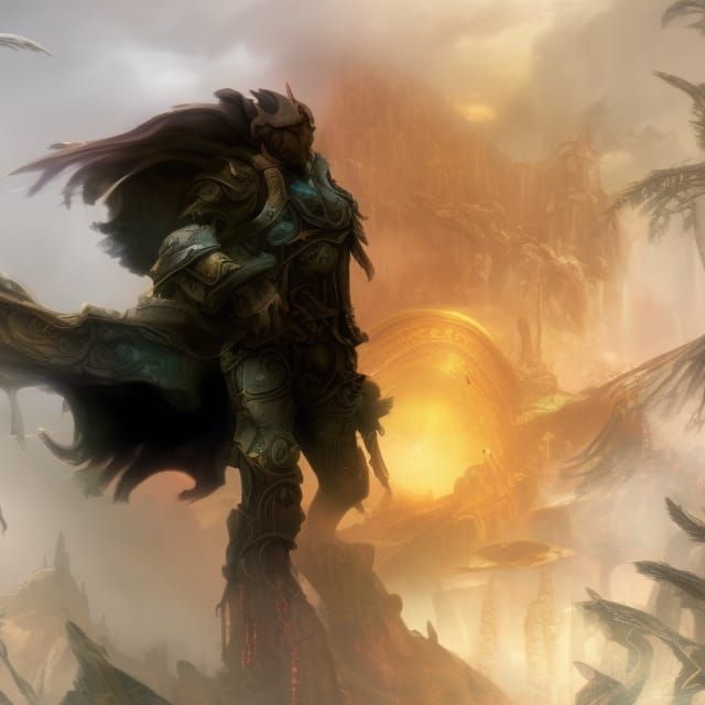 Fantastical Matte Painting in Deep Color, 8K