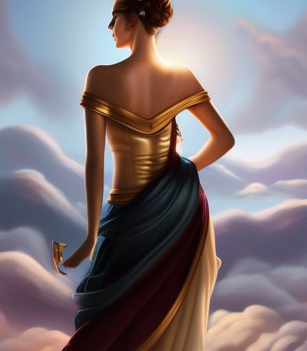 Ethereal White Marble Woman: Hyperrealistic Digital Art