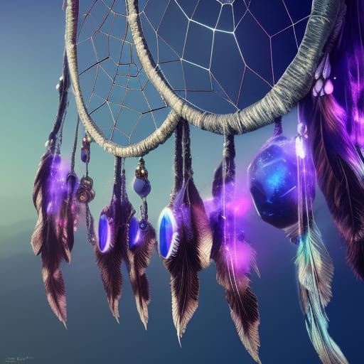 Galaxy Crystals Dreamcatcher: Fantasy Concept Art