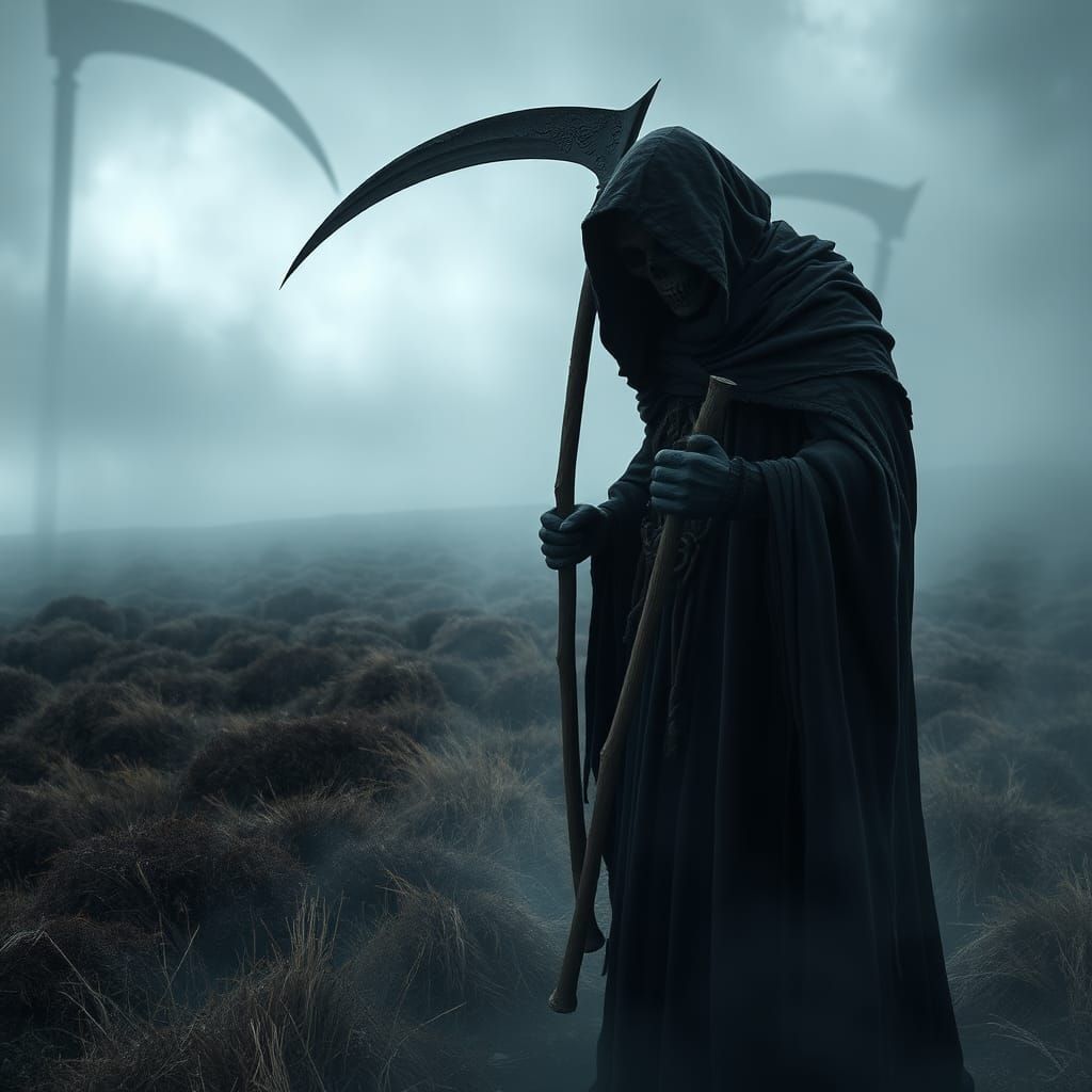 Grim Reaper on Misty Moor in High Resolution