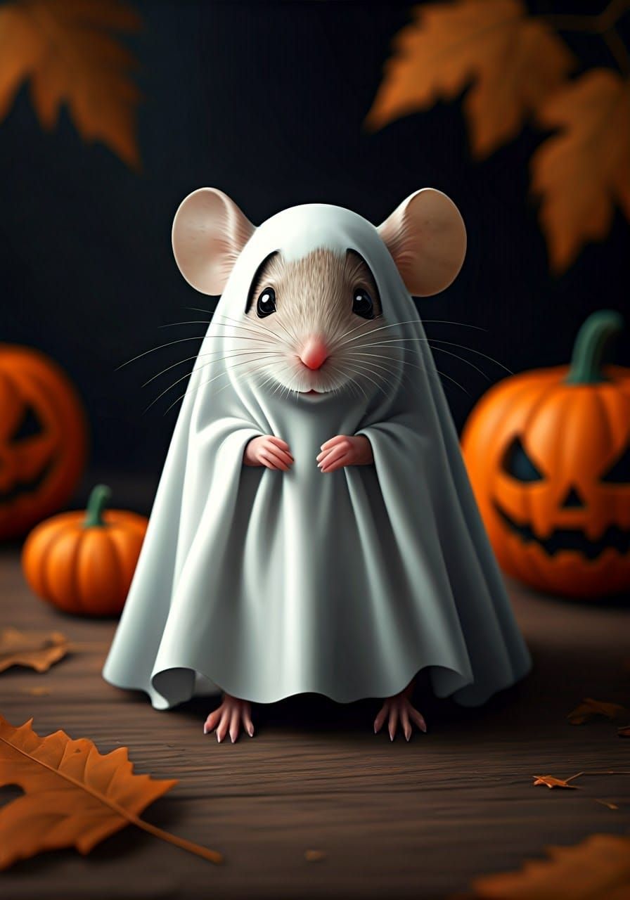 Halloween Mouse Ghost Costume