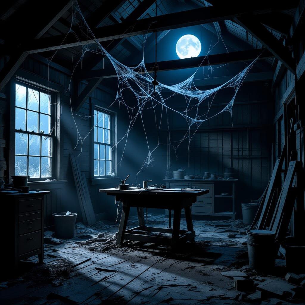 Haunted Wood Workshop Under Moonlight