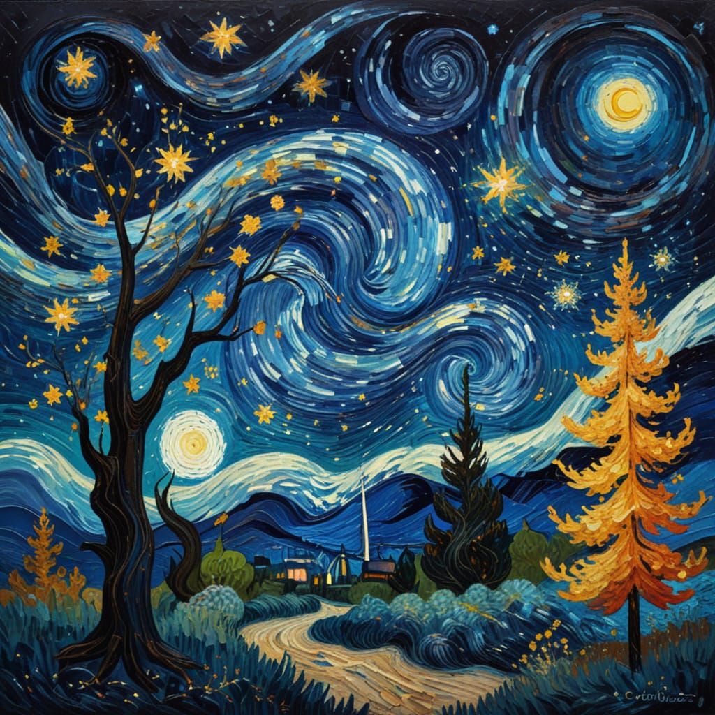 My version of starry night