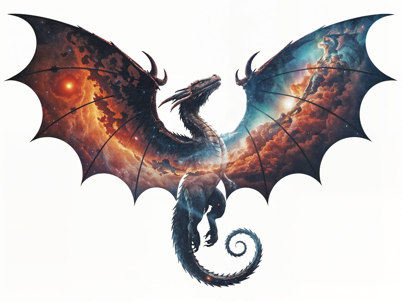 Epic Dragon Unveils Celestial Secrets in Double Exposure Mas...