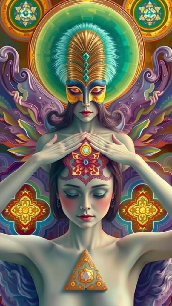 Newborn Emergence: Dynamic, Detailed Fashion Art