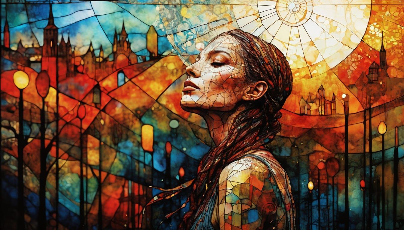 Vibrant Stained Glass Art by Master Illustrators