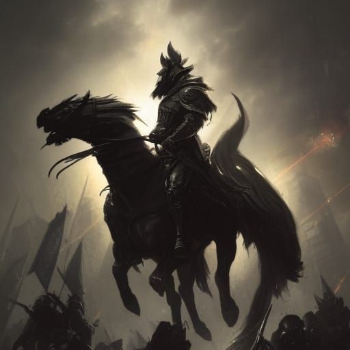 Sinister Warrior Ready for Battle