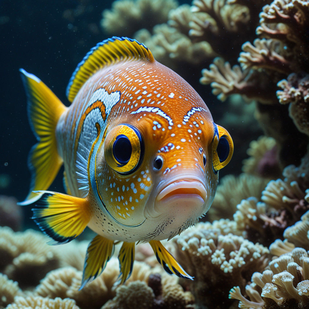 Exotic Underwater Scene in Realistic Style
