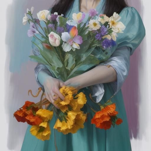 Hands Grasping Objects: Fauvist Oil Painting