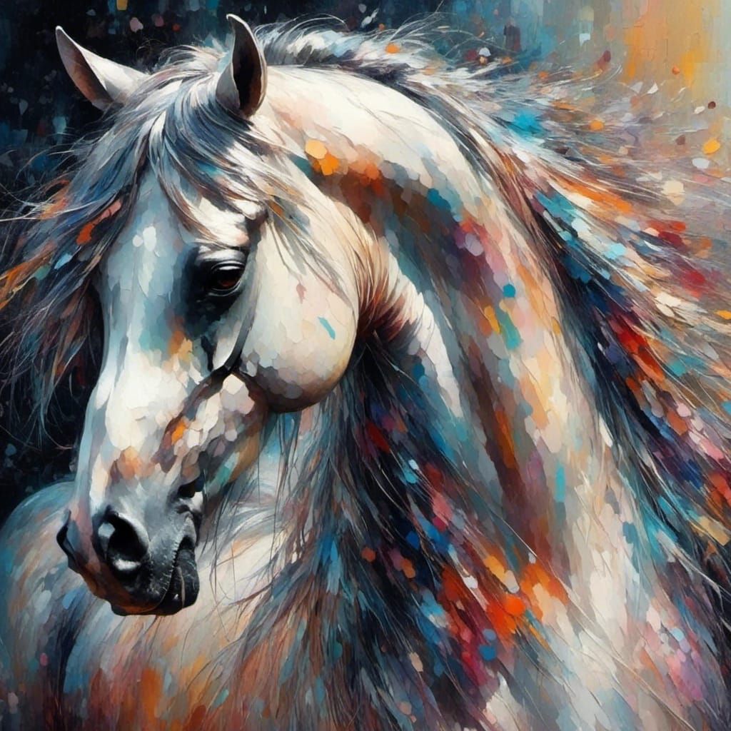 Majestic Wild Horse Digital Art