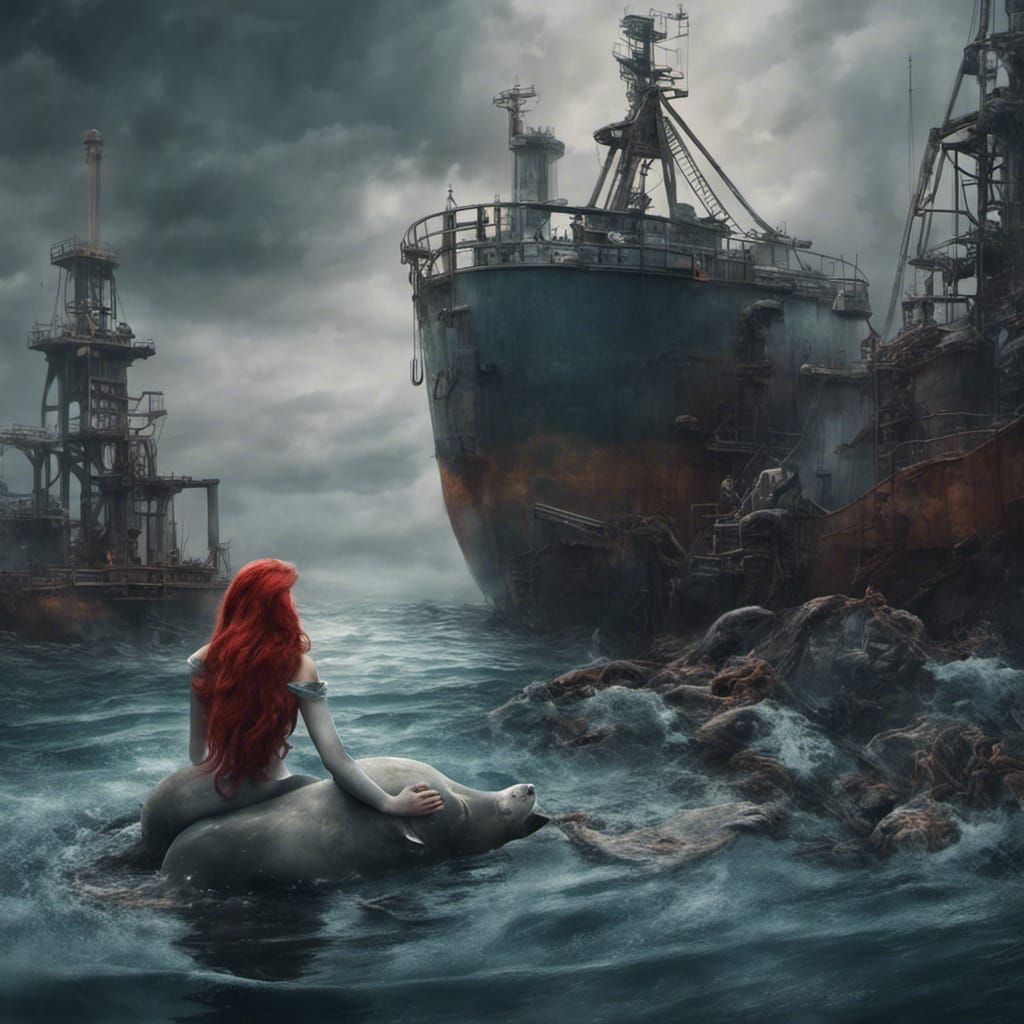 Ariel Rescues Seal From Oil Spill