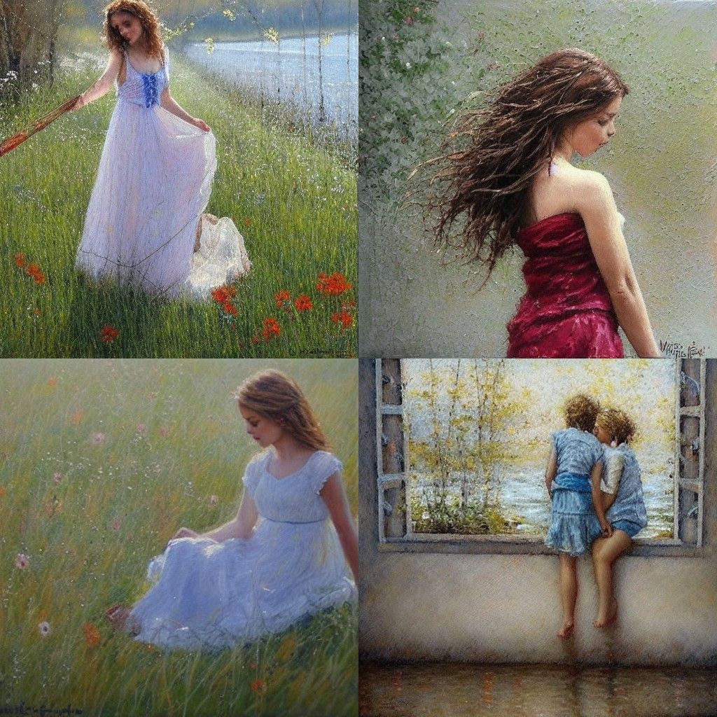 Abstract Portrait in Contemporary Style