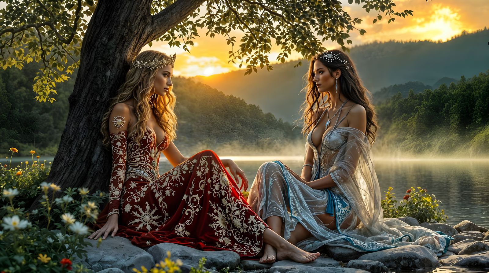 Whispers Beneath the Poplar: Aurora and Kalliope at the Ther...