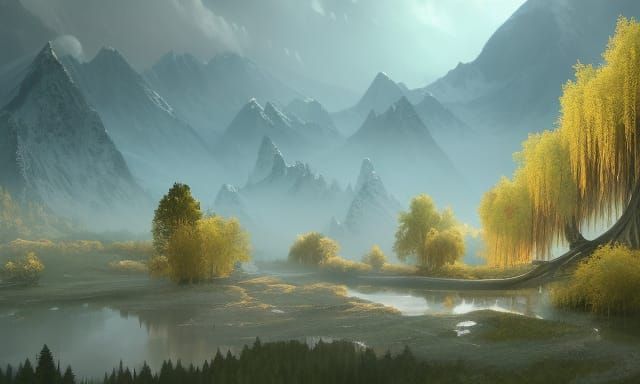 Foggy marsh