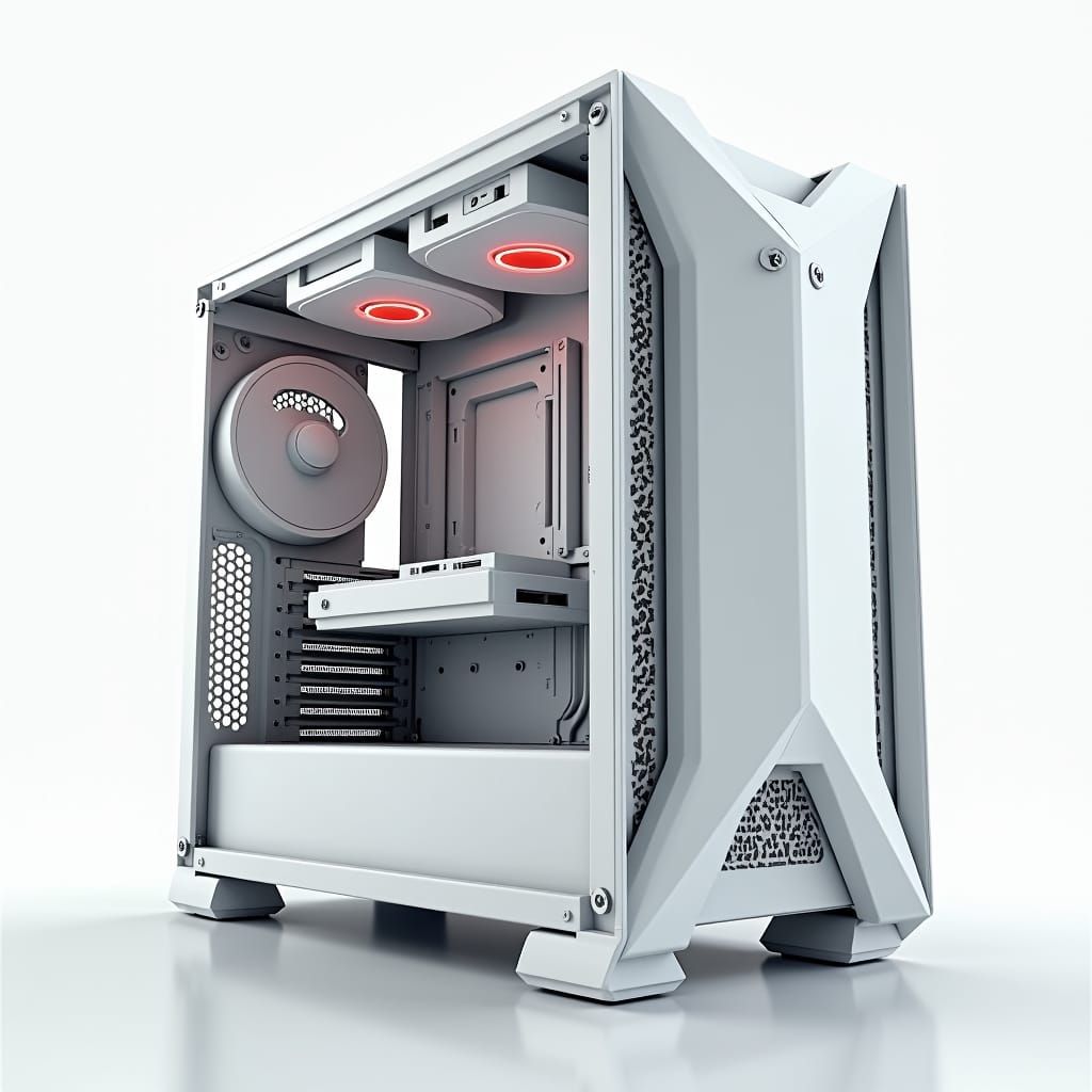 Custom 3D Printed PC Case Design: Anime Infographic