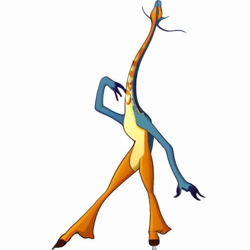 Surreal Inverted Figure Clapping with Feet