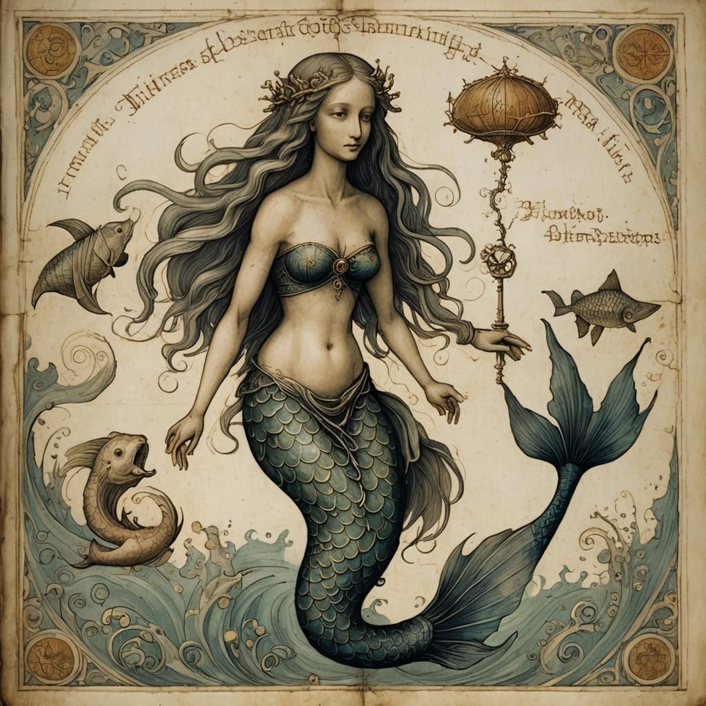 Renaissance Mermaid Bestiary Entry