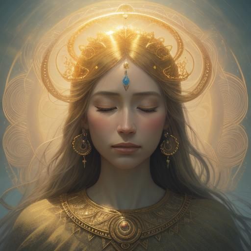 Dreamlike Portrait in Surrealist Style