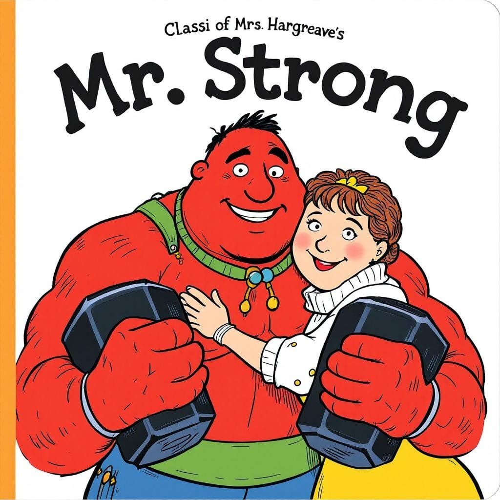 Mr. Strong and Mrs. Potts: Whimsical Storybook Illustration