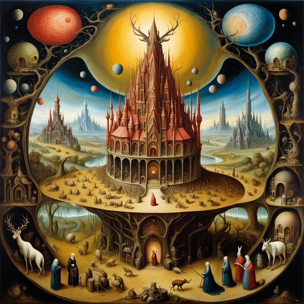 Otto Rapp's Alternate Reality in Gothic Oil Painting