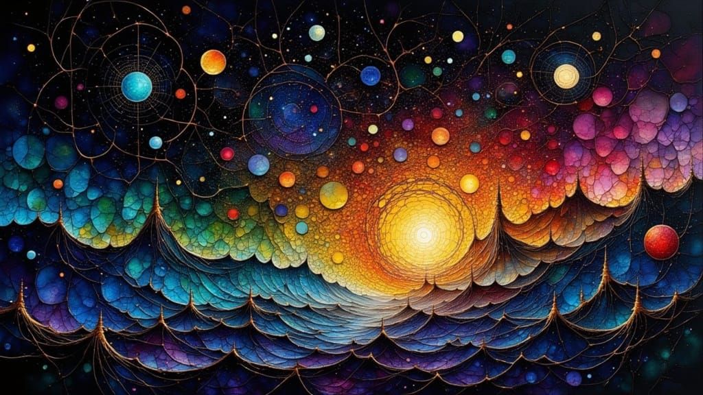 Abstract Geometric Light Network for Inner Peace