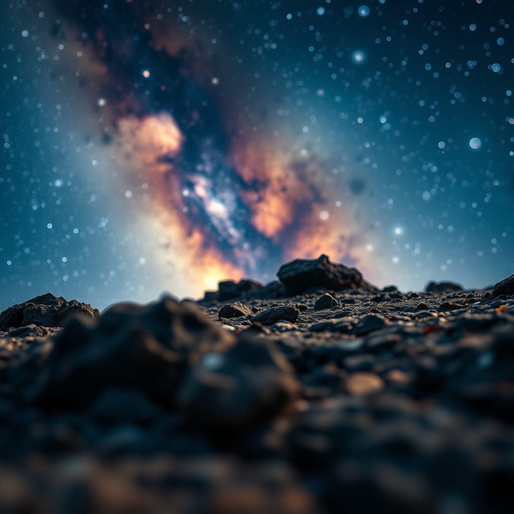 Ethereal Cosmic Landscape in Hyperrealistic HDR