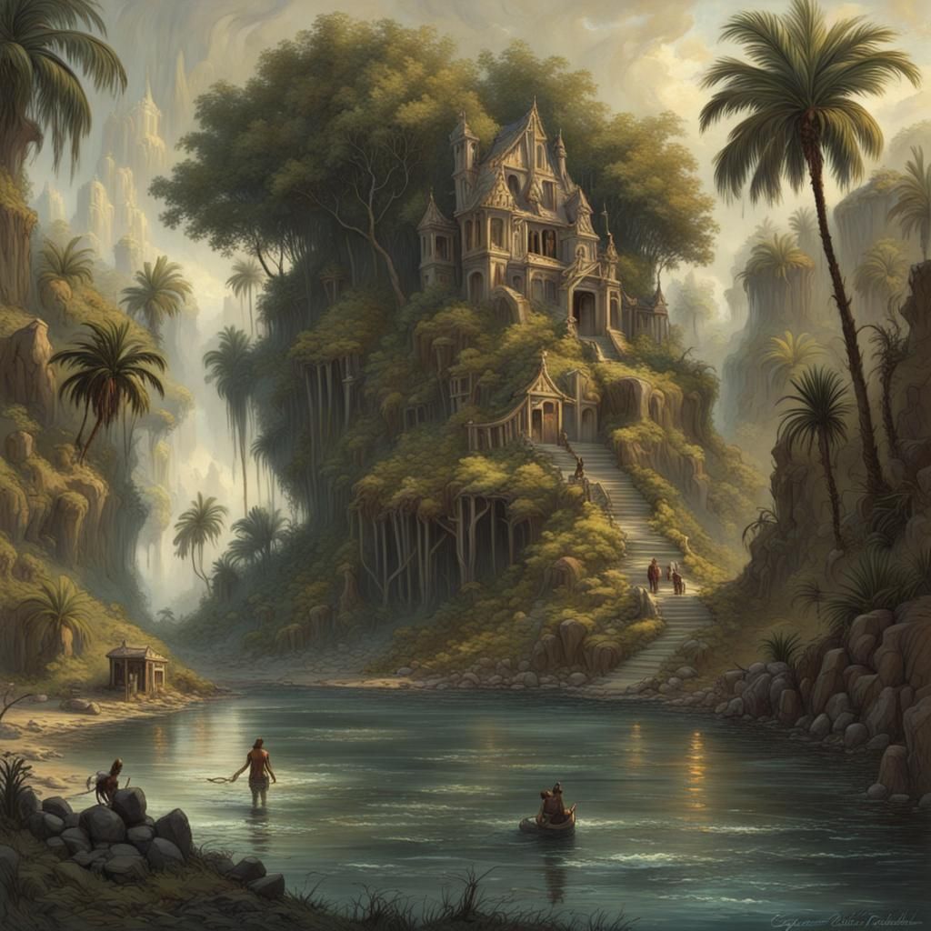 Realistic Island Oasis with Mesmerizing Charisma