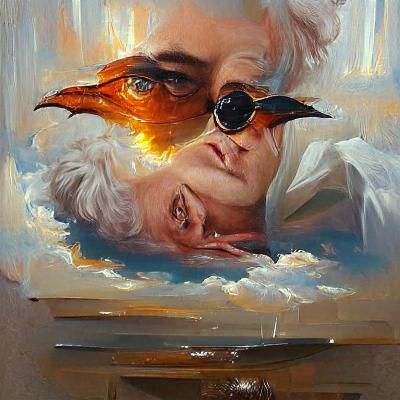 Aziraphale and Crowley: Oil Painting by Gurney