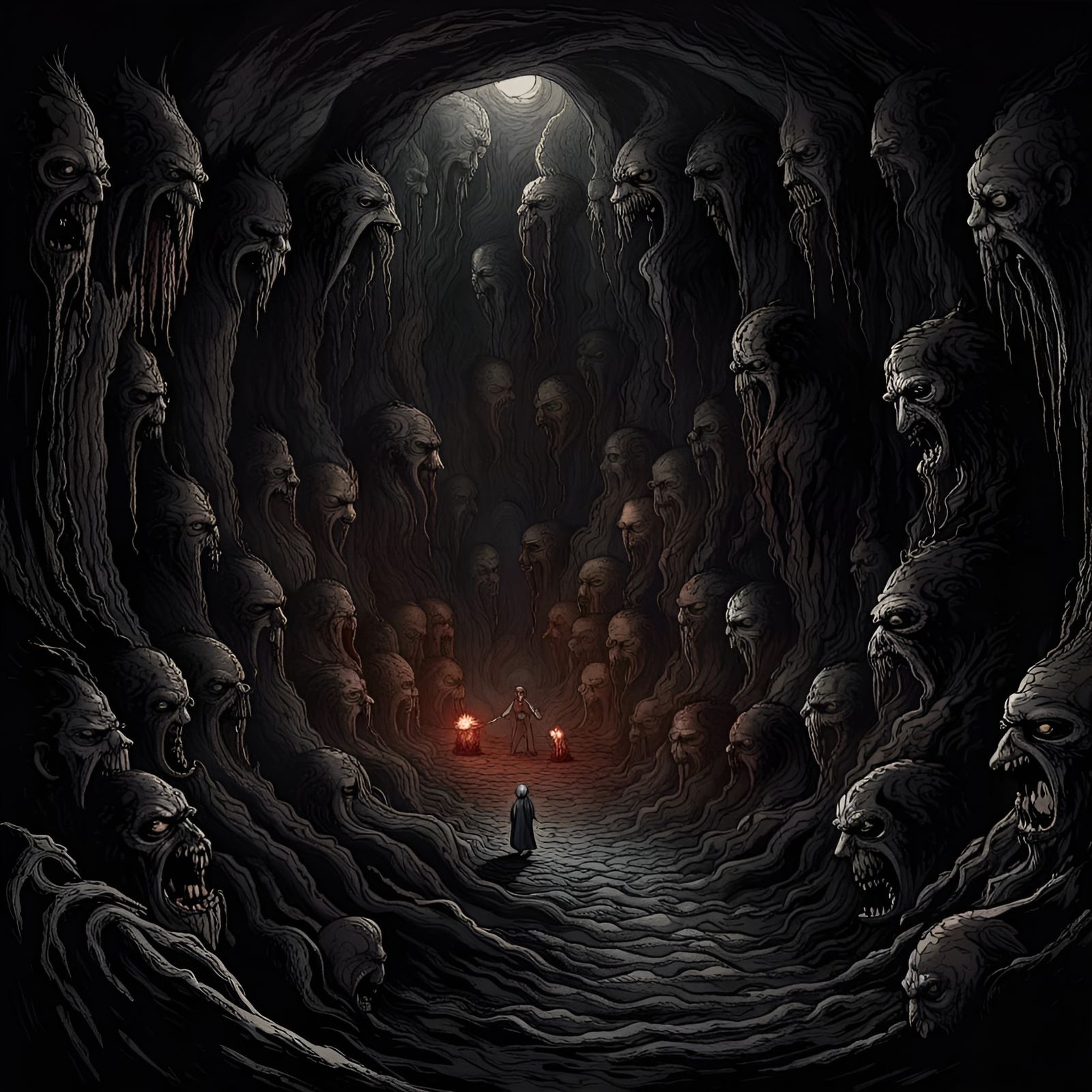 Descent into Hell: A Dark Horror Cave