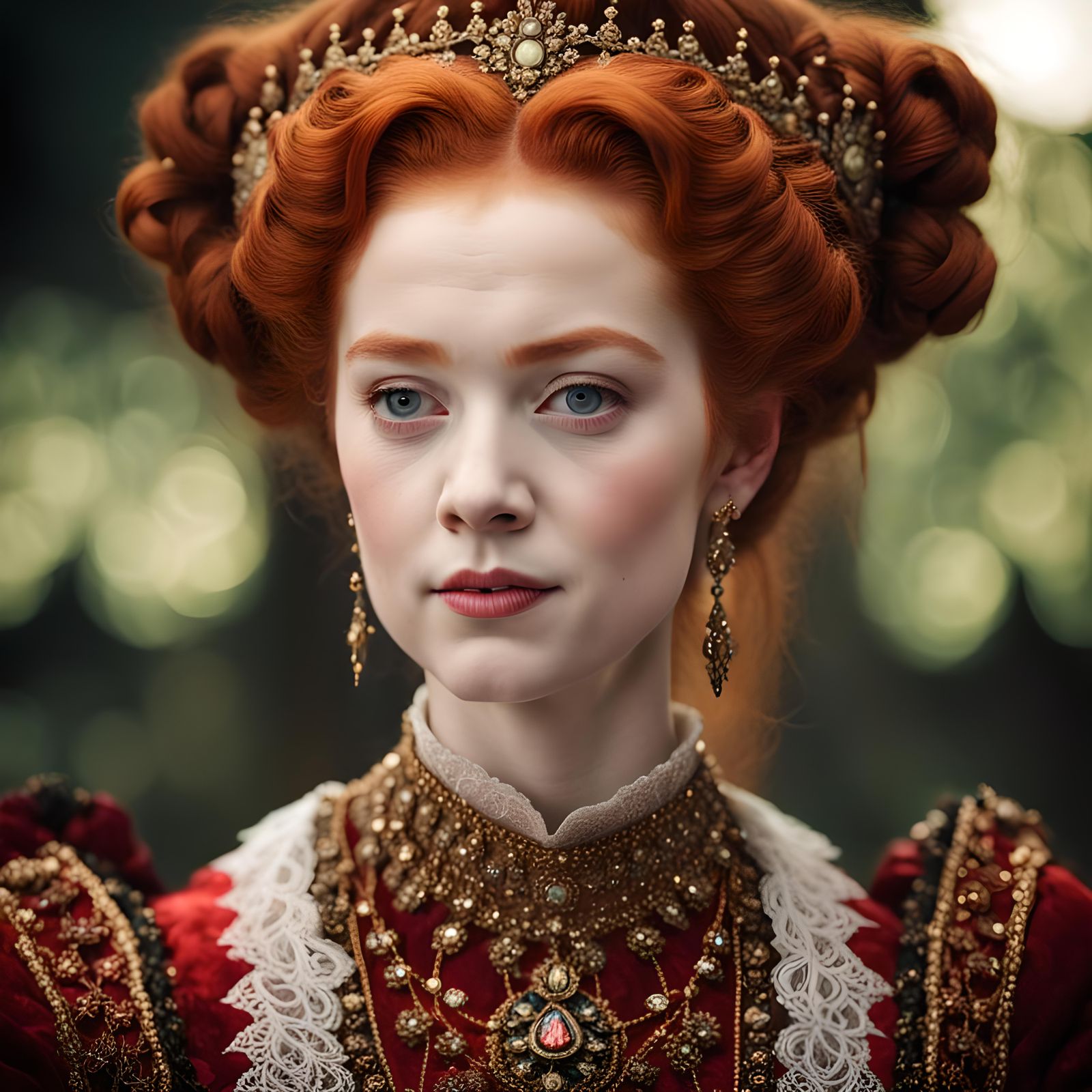 Beautiful Young Queen Elizabeth I Portrait