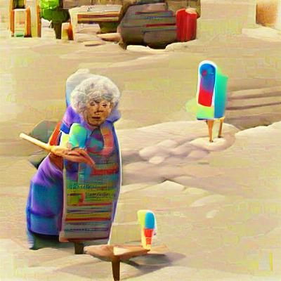 Photorealistic Popsicle Close-up: A Digital Rendering