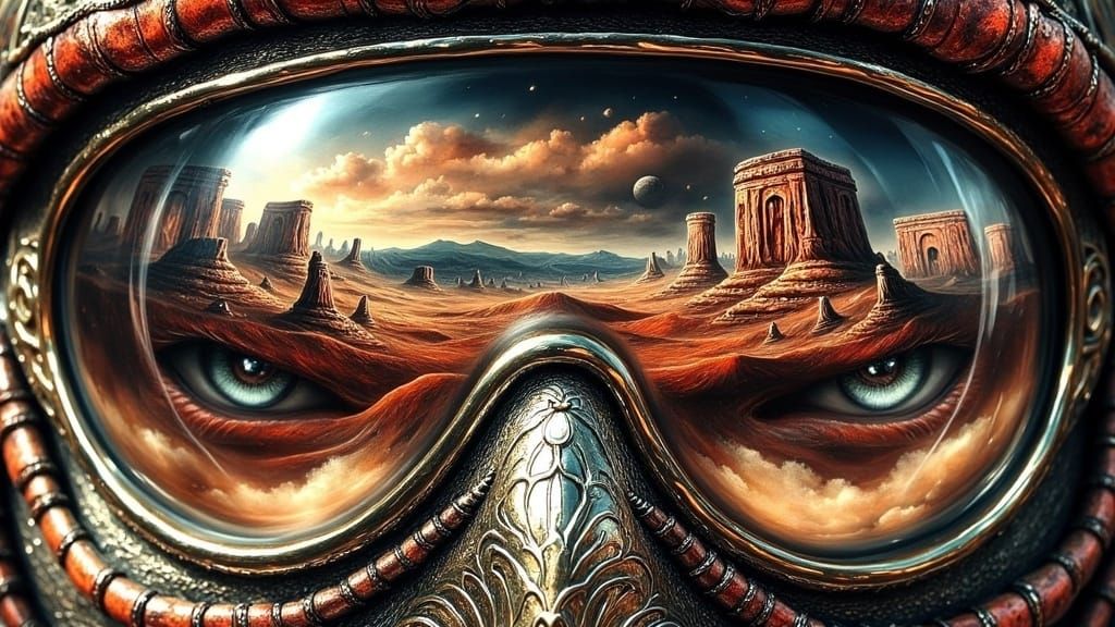 Stealthy Assassin in Desert Canyon, Ultra HD Photography