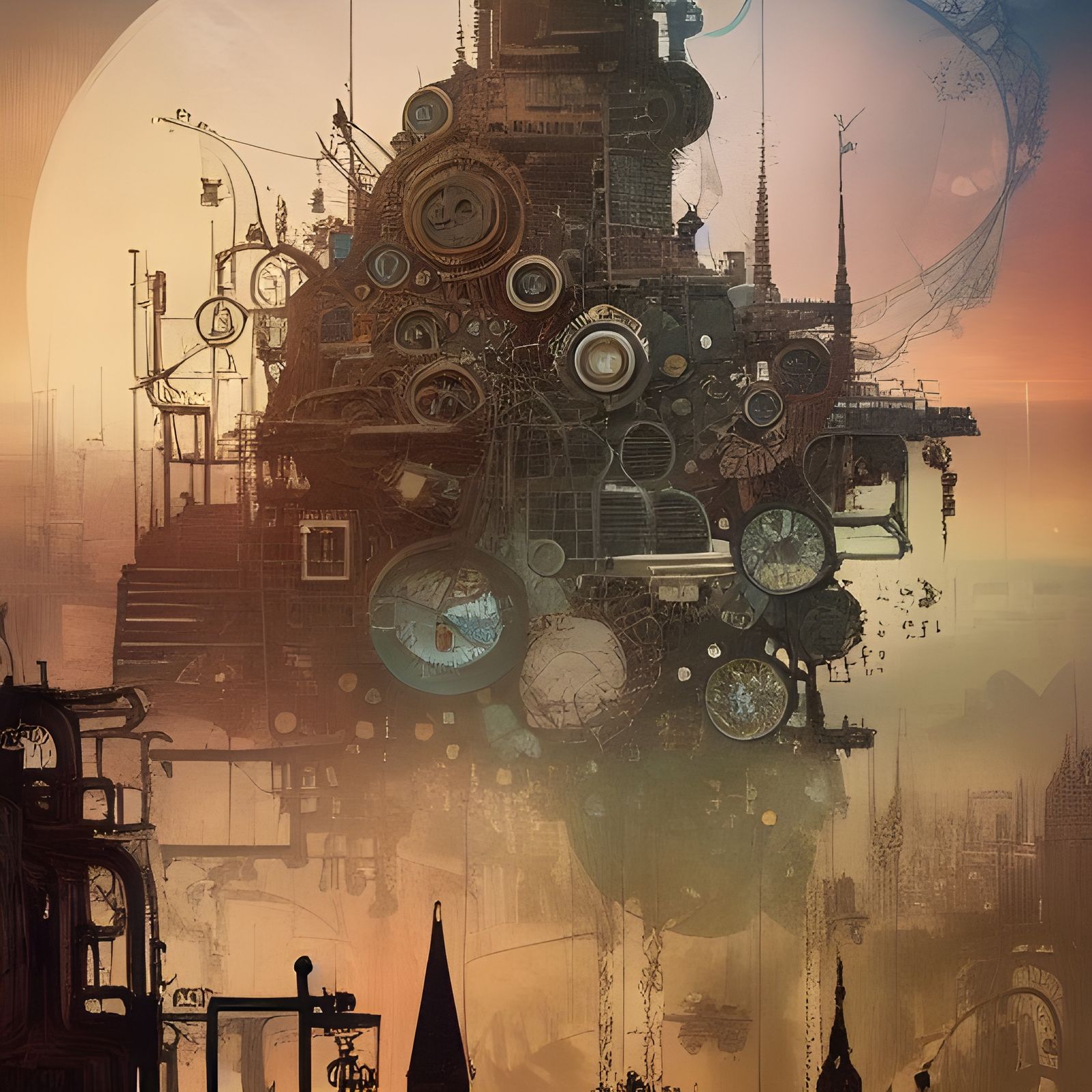 Steampunk Nursery Design: Intricate Matte Painting