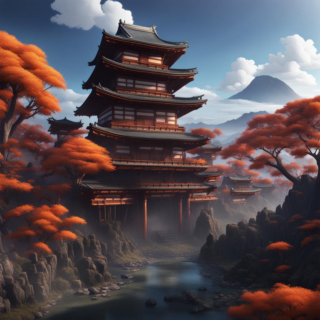 Detailed Naruto Concept Art in Deep Color