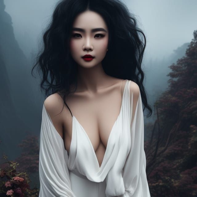 Gorgeous Woman Portrait: Fantasy Art in 4K