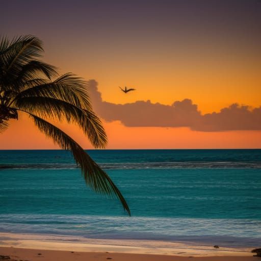 Aztec Gold Treasure Chest on Caribbean Beach