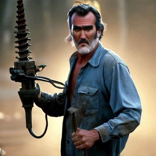 AI Generated Portrait of Bruce Campbell