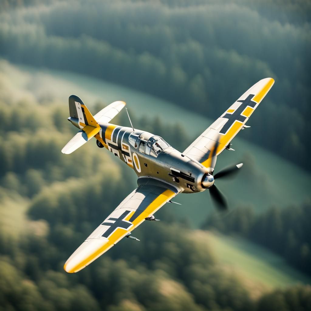Messerschmitt Bf 109 E4 in Flight