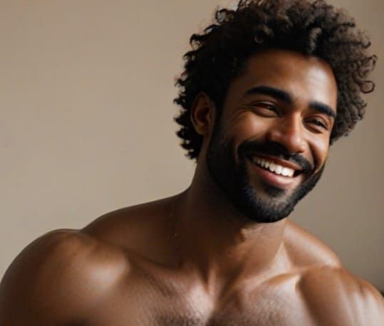 Romantic Gay Couple's Intimate Moment in Natural Light