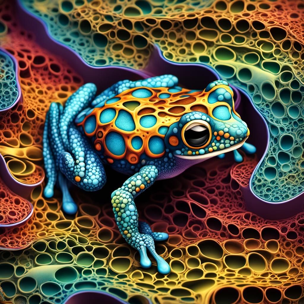 Electron Microscopy: A Colorful Amphibian Creature