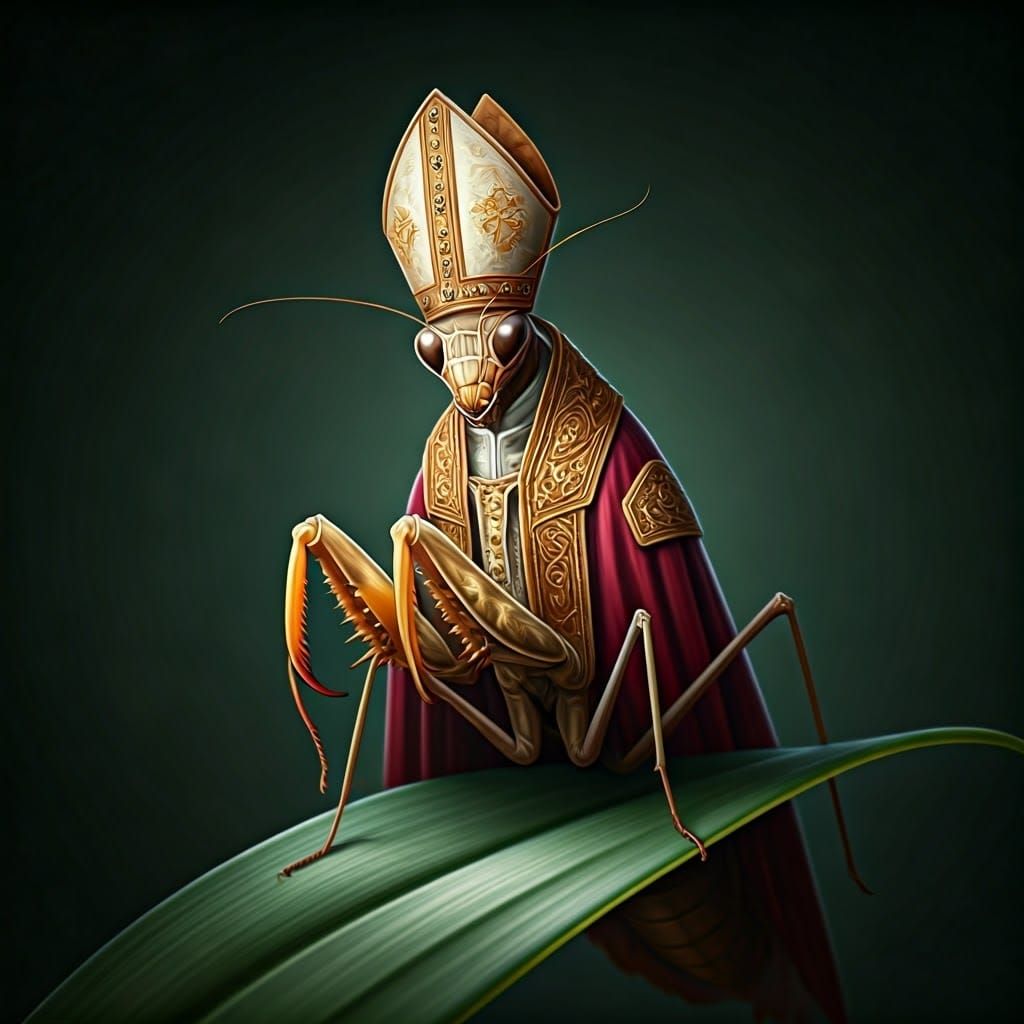 Praying Pope Mantis