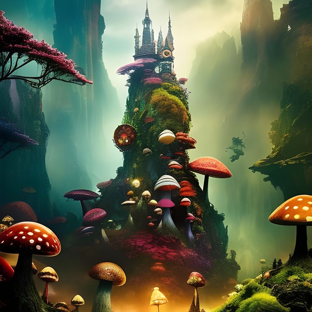 Enchanted Mushroom Hotels in Fantasy World