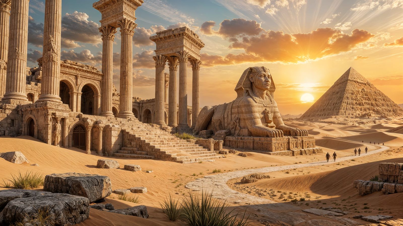 Epic Ancient Empires in Cinematic 3D Graphics