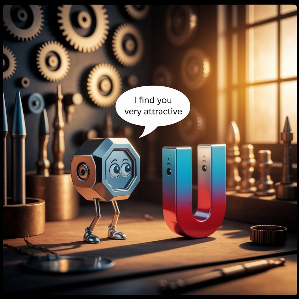 Anthropomorphic Nut's Attraction, Vintage Film Style