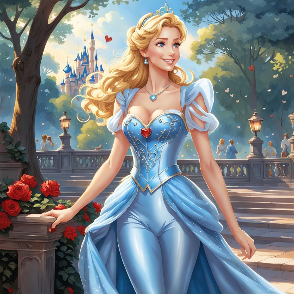 Cinderella in Workout Outfit in Central Park