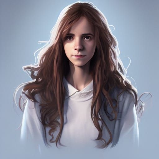 Hermione Portrait in Art Nouveau Style