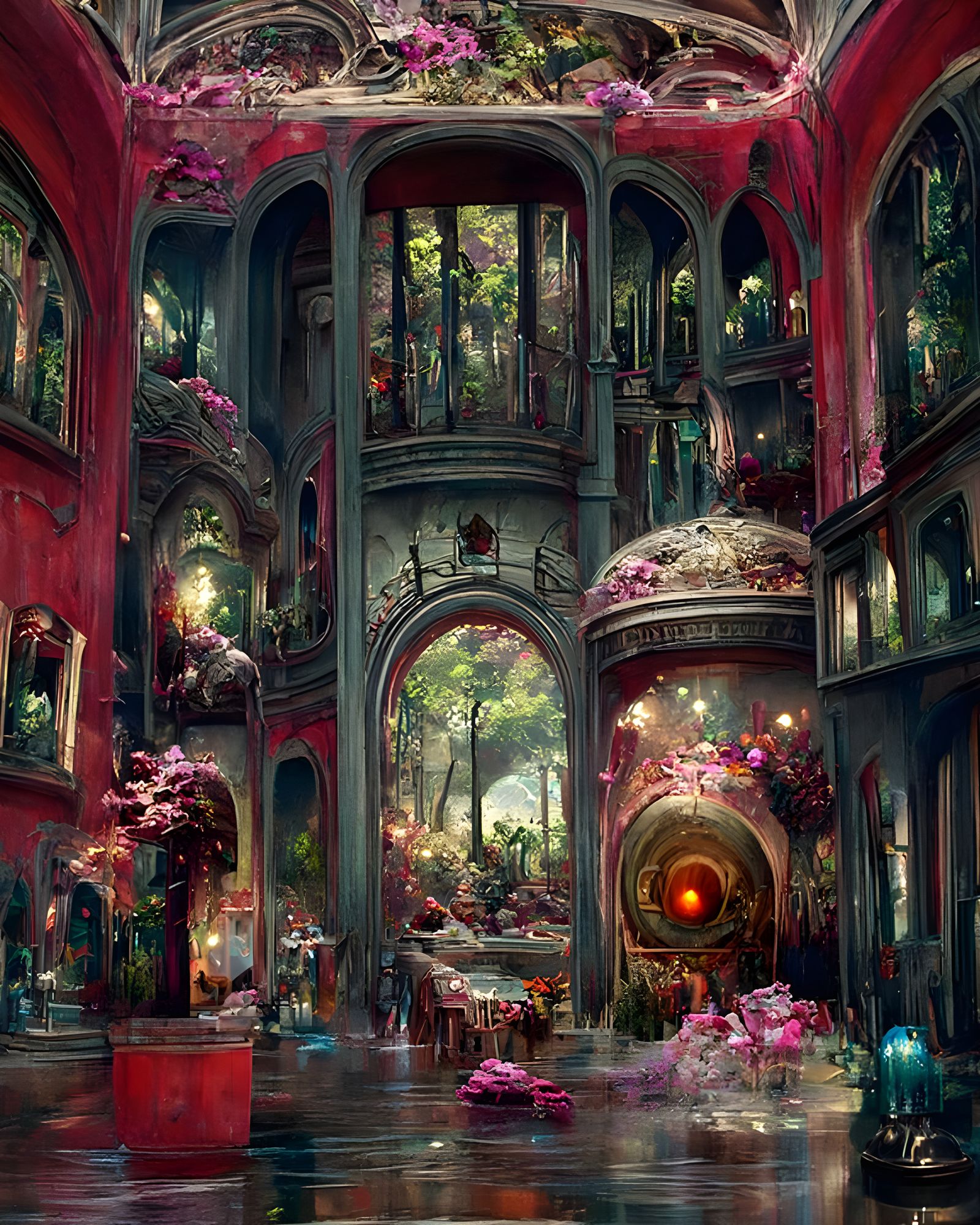 Wonderland Theater Landscape by Jansson, Zawadzki and Beksiń...