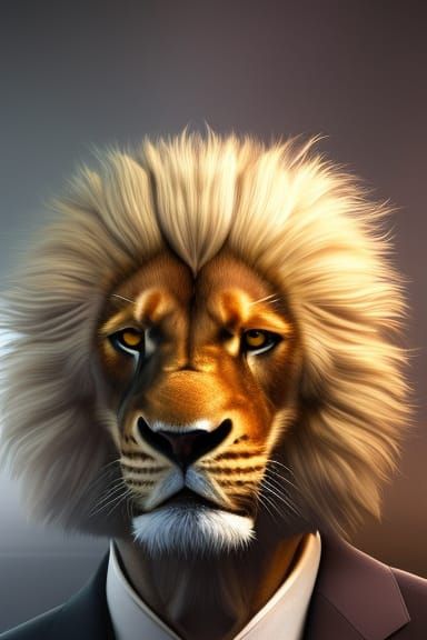 Lion in Suit